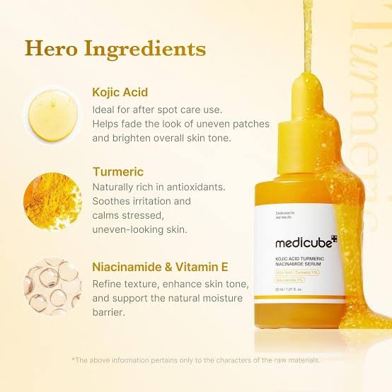Medicube Kojic Acid Turmeric Niacinamide Serum -30ml - Image 5