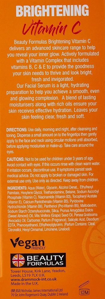 Beauty Formula Vitamin C Brightening Face Serum-30MI - Image 4
