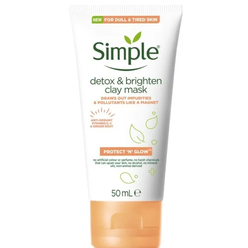 Simple Protect and Glow Detox Clay Mask