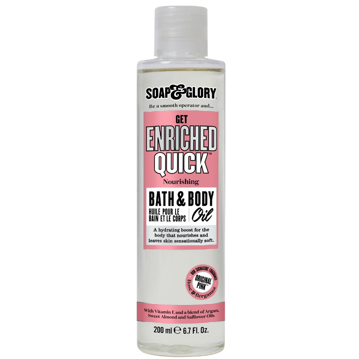Soap and Glory Pink Multipurpose Bath and Body Oil - 200ml