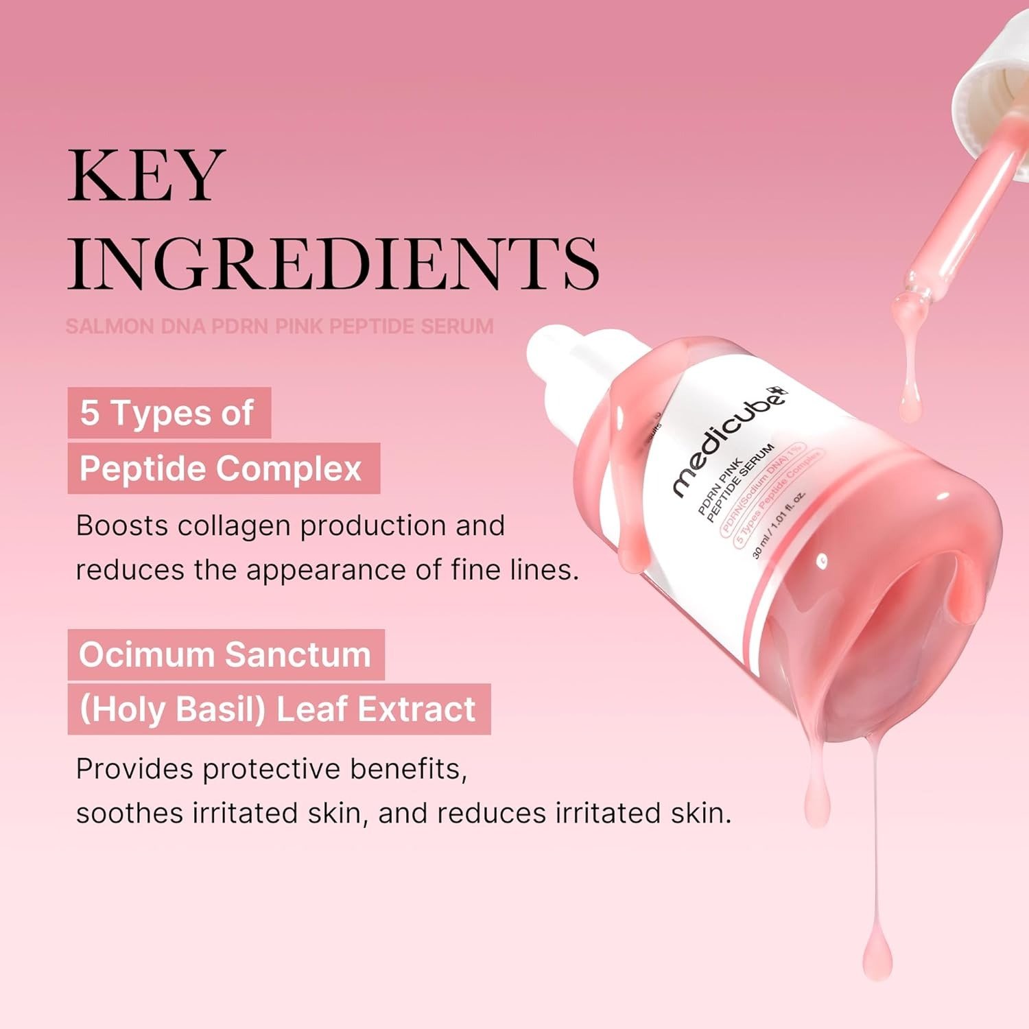 MEDICUBE PDRN Pink Peptide Serum - 30ml - Image 5