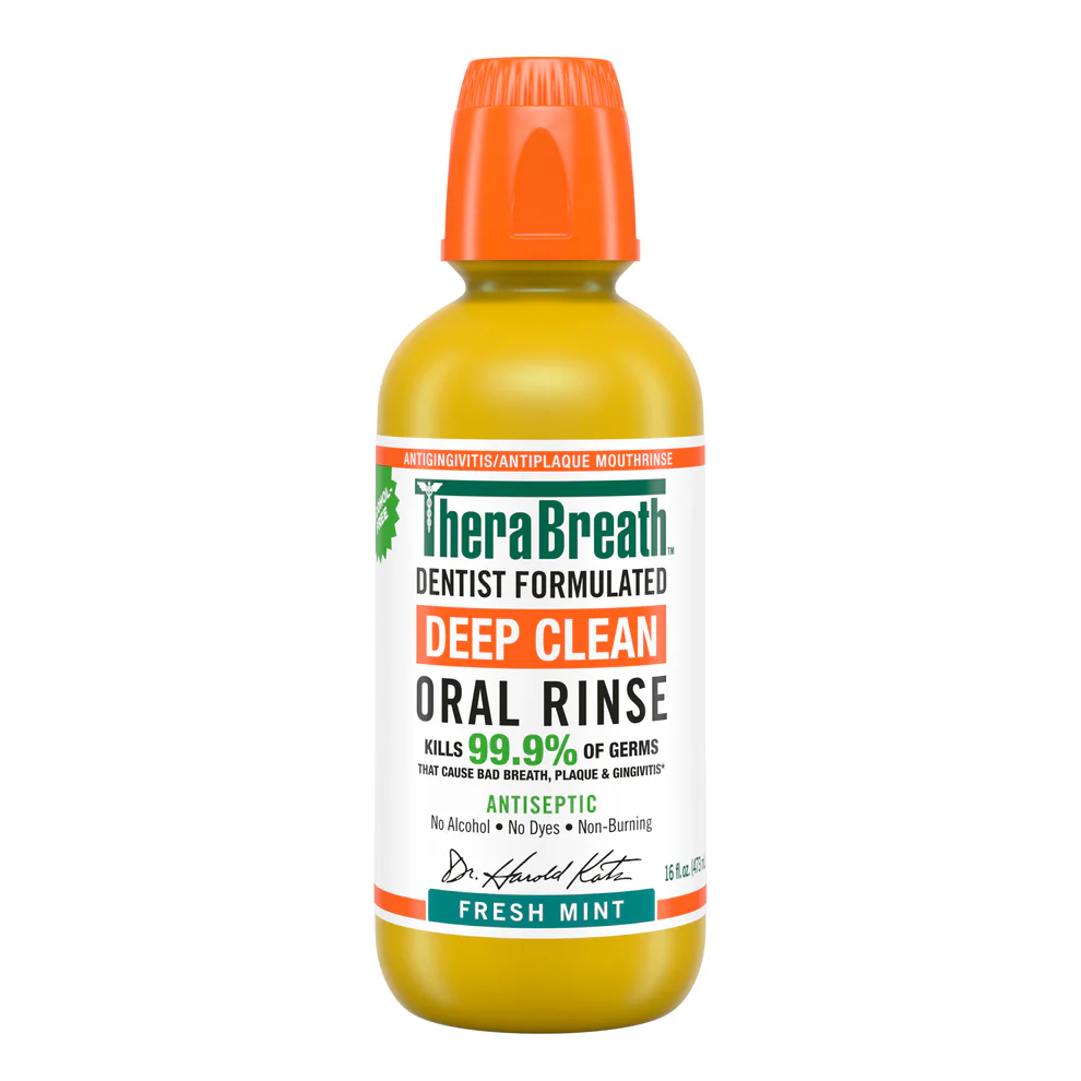 TheraBreath Dentist Formulated Deep Clean (Fresh Mint) Oral Rinse 473ml