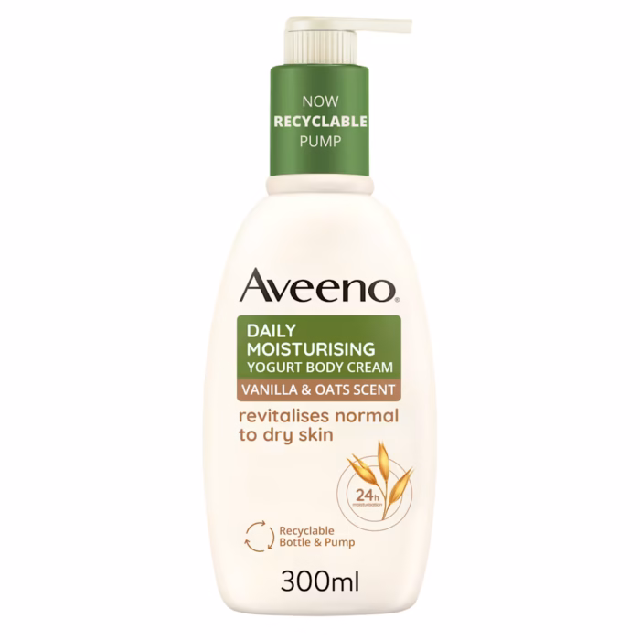 AVEENO DAILY MOISTURISING YOGURT BODY CREAM VANILLA & OAT-300ml